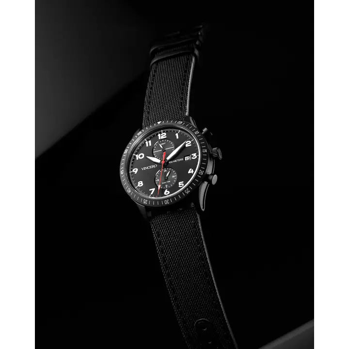 The Altitude - Matte Black/Red – Nandez Watches