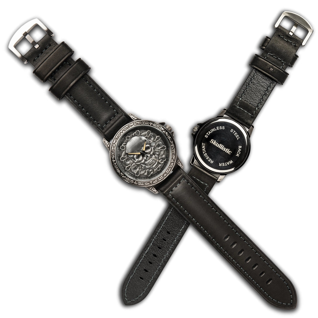 n°44 スカル　オブジェ 3D Carved Skull Unisex Watch – Nandez Watches