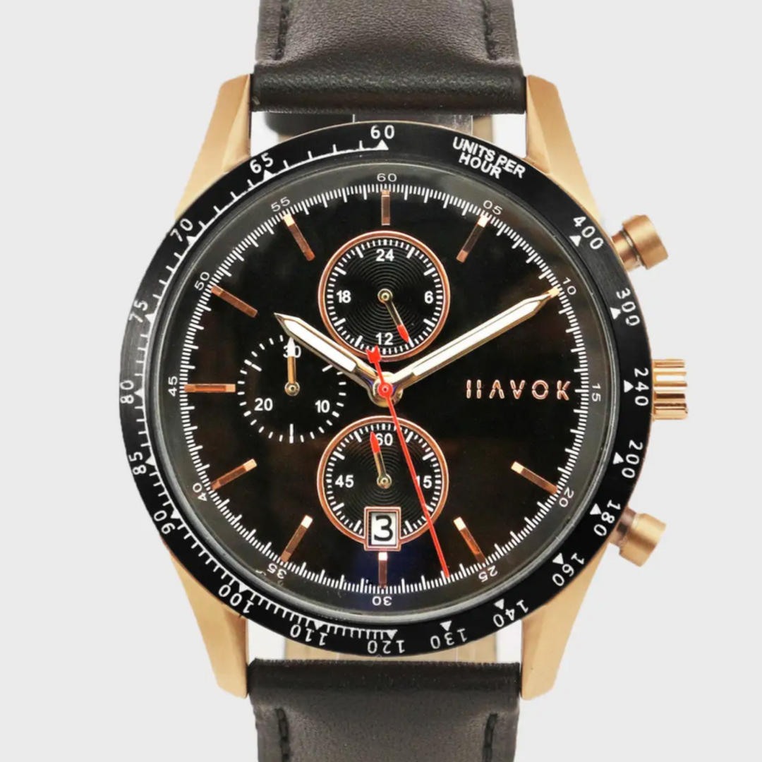 Elliot Havok Rose Gold Racer Chrono – Nandez Watches