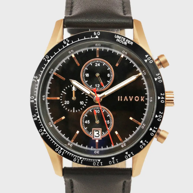 Elliot Havok Rose Gold Racer Chrono Nandez Watches